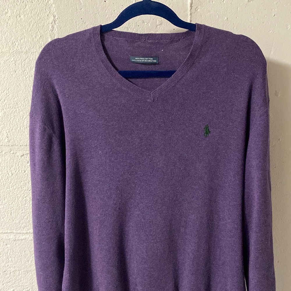 Polo by Ralph Lauren Purple Large Sweater